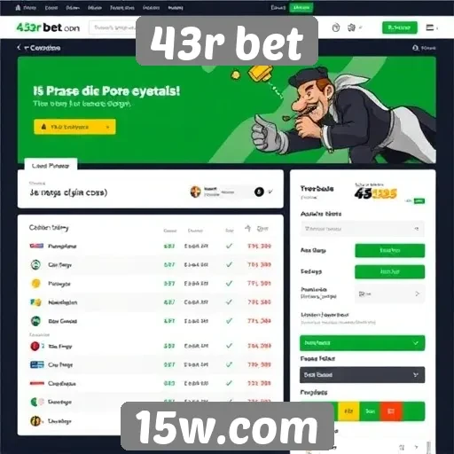 Interface do usuário do site 43r bet analisada